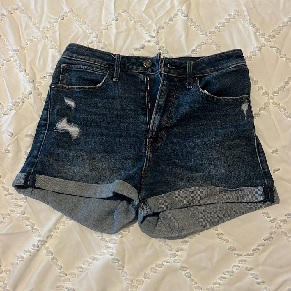 Abercrombie Medium Denim Simone High Rise Short Size 26/2